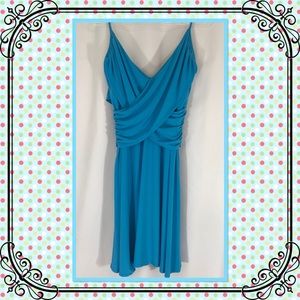 Essentials by A•B•S cross wrapped sheath sun dress